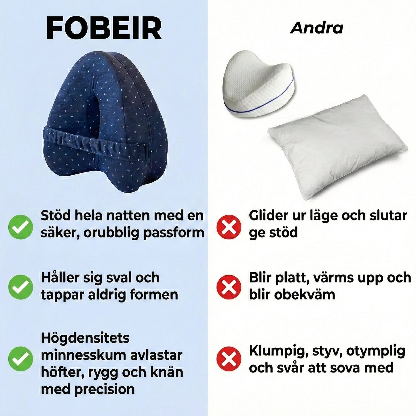 Fobeir knäkudde- För bättre morgnar