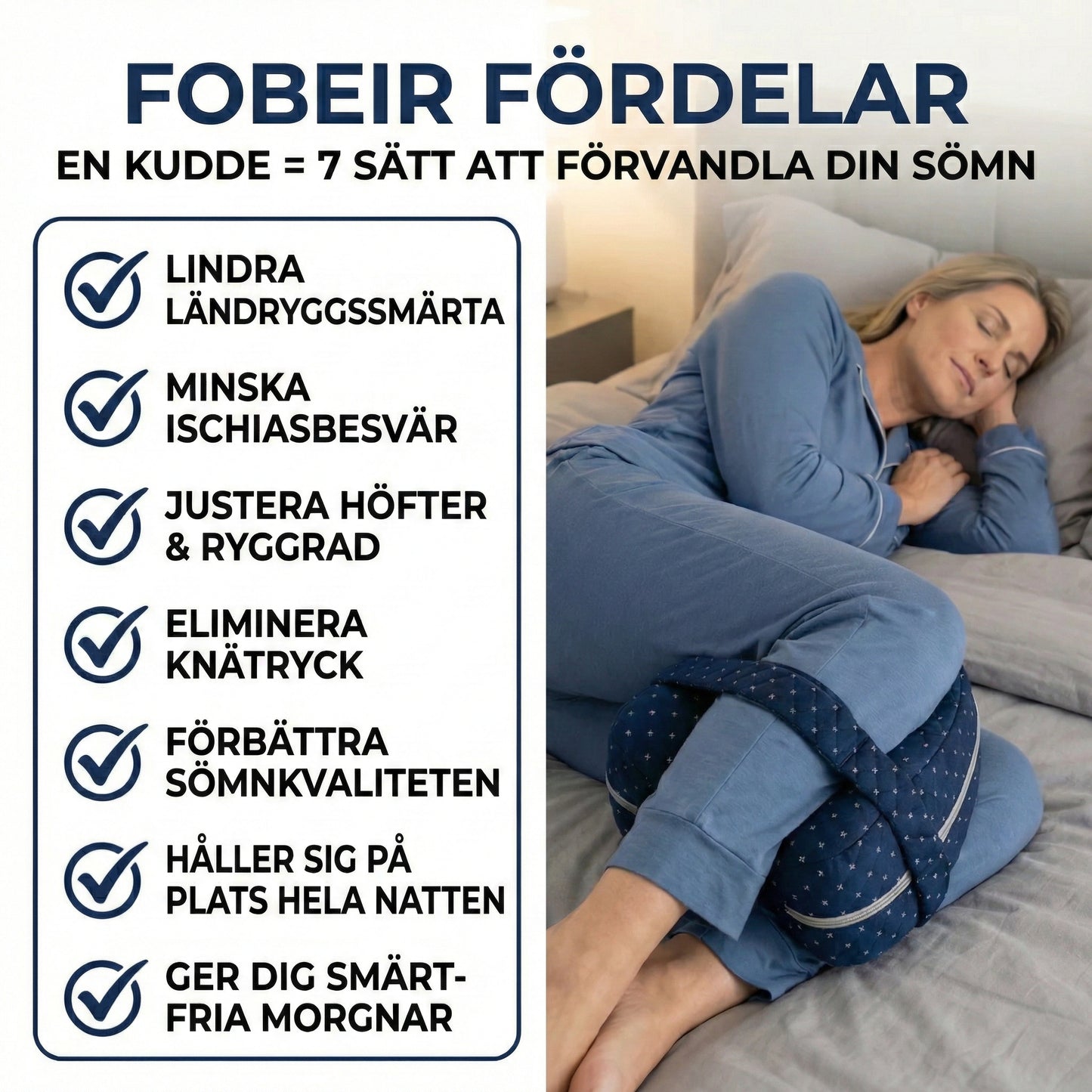 Fobeir knäkudde- För bättre morgnar