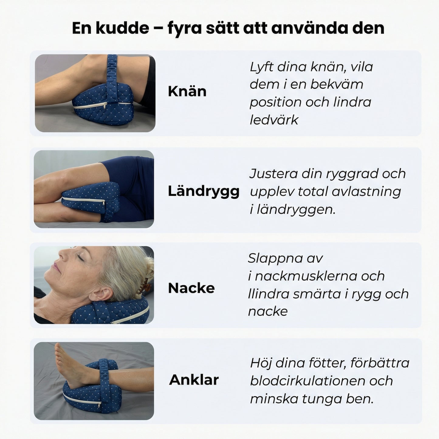 Fobeir knäkudde- För bättre morgnar